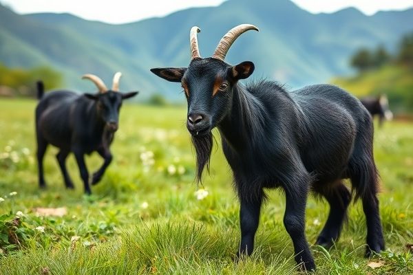 흑염소의 실제 모습