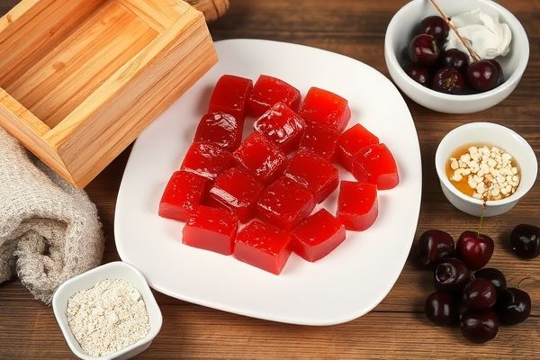 완성된 앵두편과 제조 과정