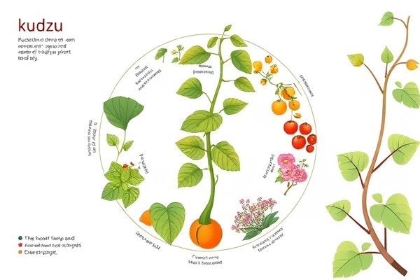 칡의 생애 주기 인포그래픽