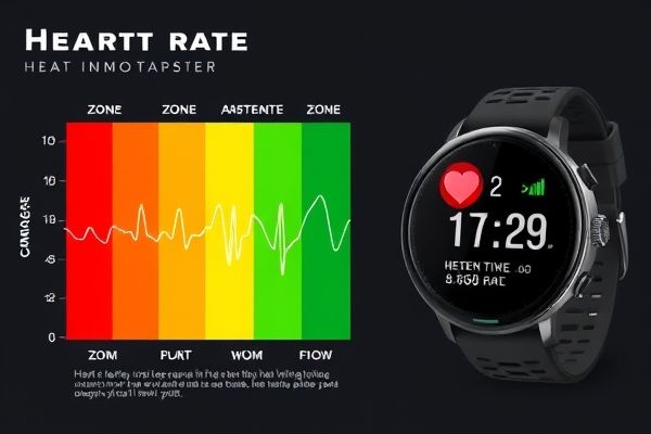심박수 모니터와 5단계 존 차트