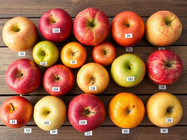 전 세계 다양한 사과 품종