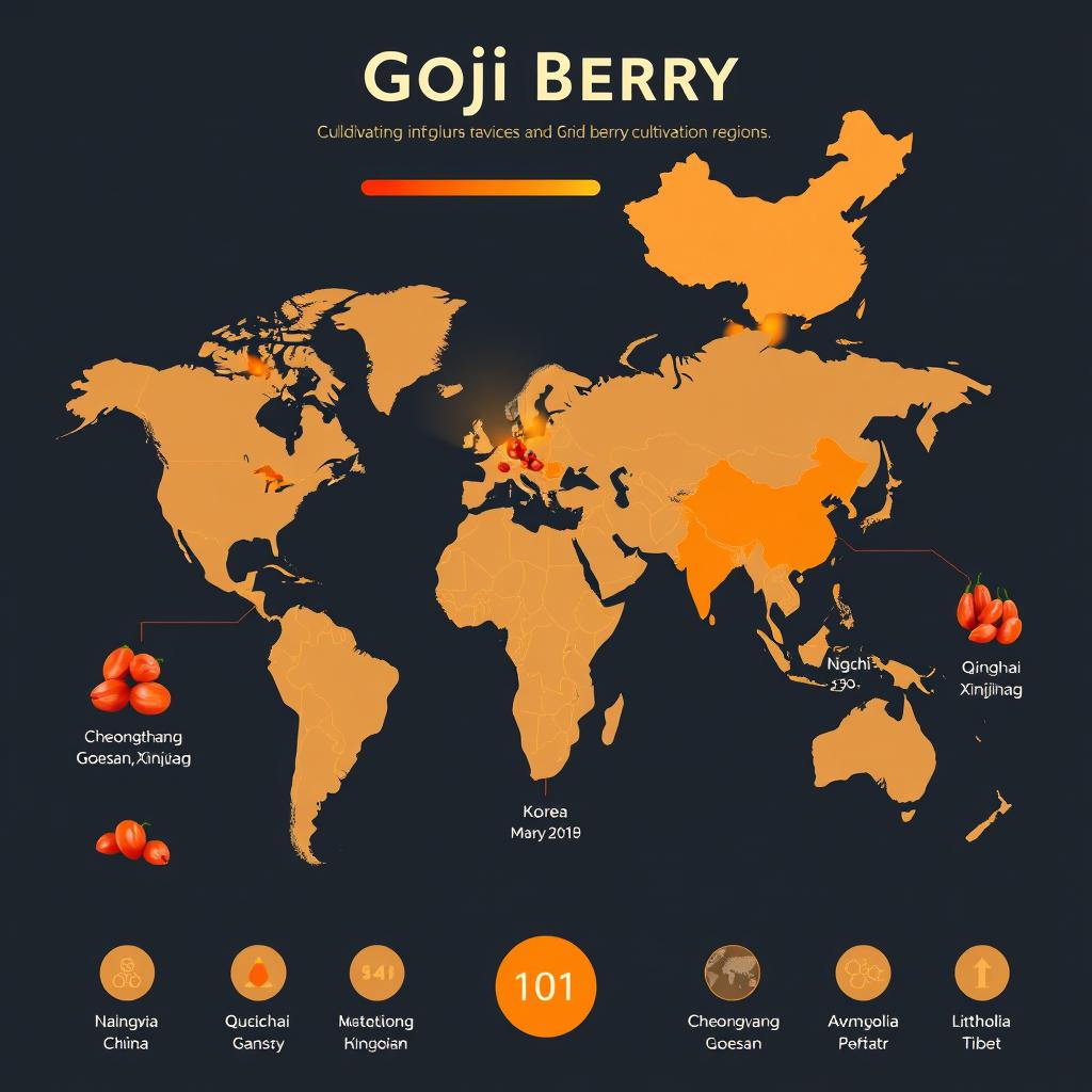 구기자 세계 재배 지역