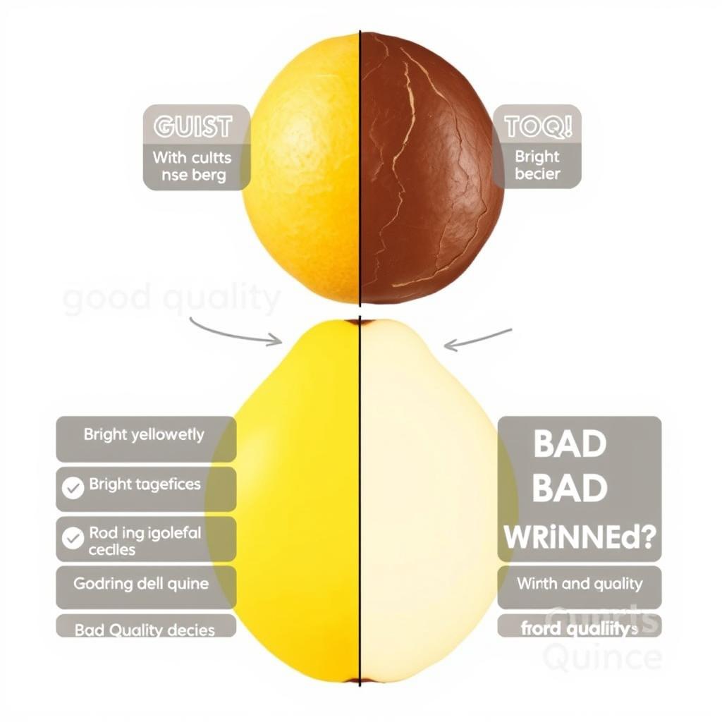 좋은 모과와 나쁜 모과 비교